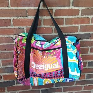 Desigual multi colored duffle style bag Women’s
